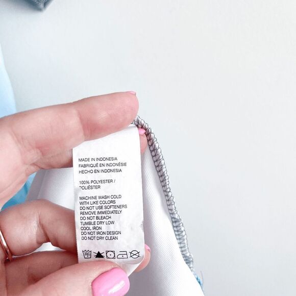 Izod Gray and Blue Men's Polo Shirt - Picture 4 of 6